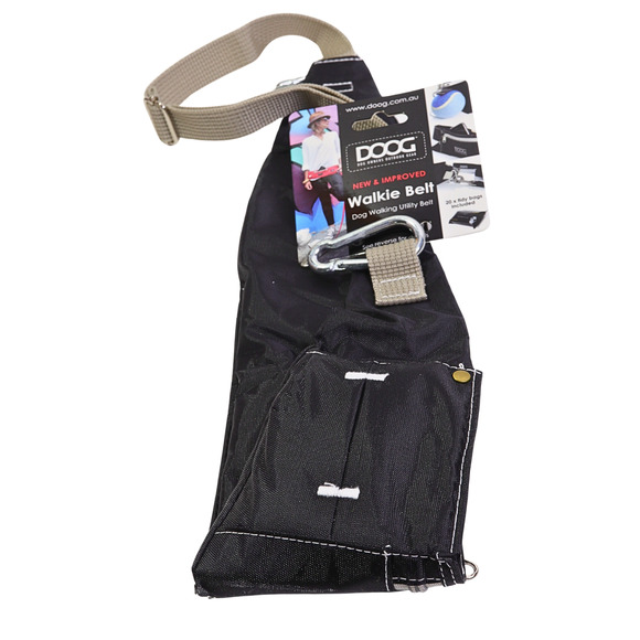DOOG Walkie Belt - Adjustable Dog Walking Utility Belt With Bags - Black - Picture 3 of 4
